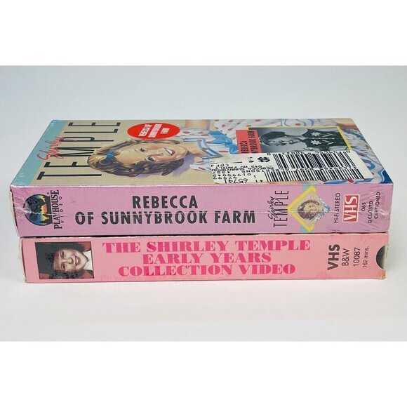 Lot 2 Shirley Temple VHS Video Tapes Rebecca of Sunnybrook Farm Early Years NIP - Picture 1 of 3
